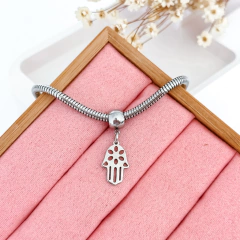 Berloque Mão De Hamsá Aço Inox