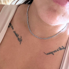 Choker Corrente Trabalhada Aço Inox