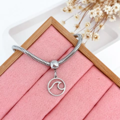 Berloque Onda Aço Inox