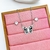 Conjunto Borboleta Esmaltada Aço inox