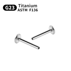 Haste Base Titânio Para Piercing Sem Rosca