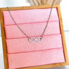 Colar Infinito Aço Inox