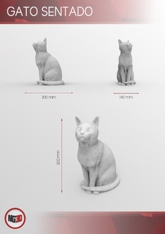 Gato sentado - tienda online