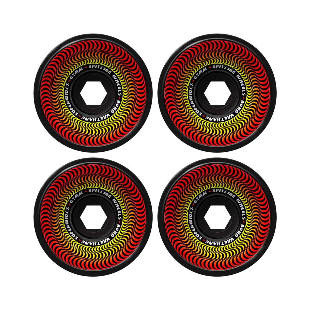 Roda Spitfire Superwides Black 80HD - 62MM