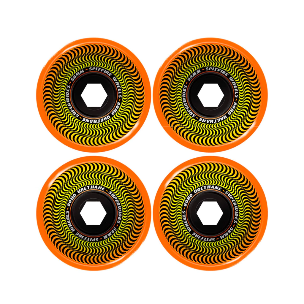 Roda Spitfire Superwides Orange 80HD - 58MM