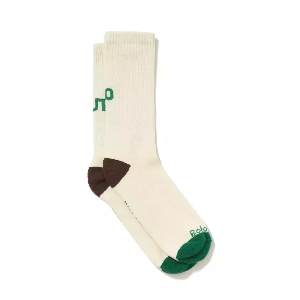 Meia "Go Out" Off White - Bolovo