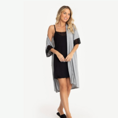 Camisola Preta com renda de Alcinha - Sweet Dreams Comfy