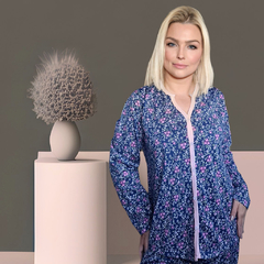 Pijama longo Floral Inverno