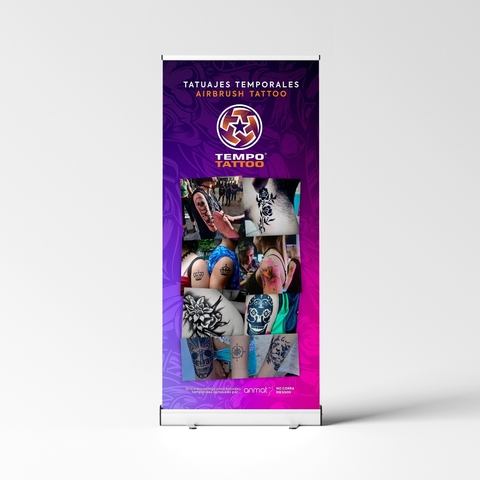 Banner Rollup Tempo Tattoo, Fotos de Trabajos, Solo venta por Whatsapp
