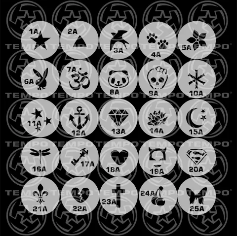 Tempo Stencil MICRO 35mm, COMBO x 90 uni.