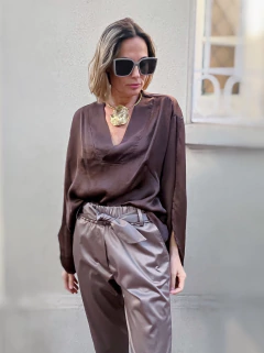 Blusa Kenia Chocolate