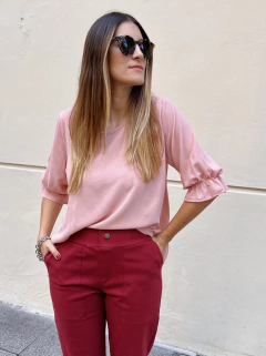 Blusa Crisa Rosa