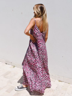 Vestido Maria Print Rosa - by fernandez