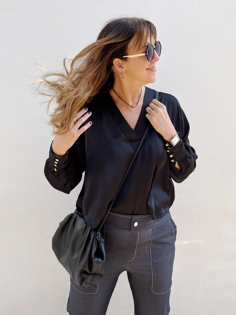 Blusa Charo Negra