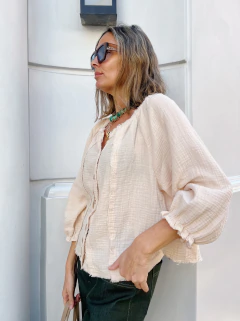 Camisa Indonesia Manteca - tienda online