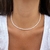 Colar de Prata Choker Madrepérola CO060 - comprar online