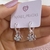 Brinco de Prata Argola Trevos Click BR048