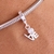 Berloque de Prata Pingente Love Ponto de Luz BE018