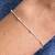 Pulseira de Prata Mini Bolinhas Espaçadas PU007