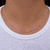 Colar de Prata Choker Diamantada CO043
