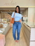 Calça corte reto - Laura - Seu Closet By Ju Nascimento