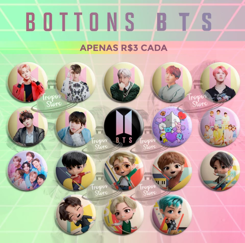 Bottons KPop Boy Group