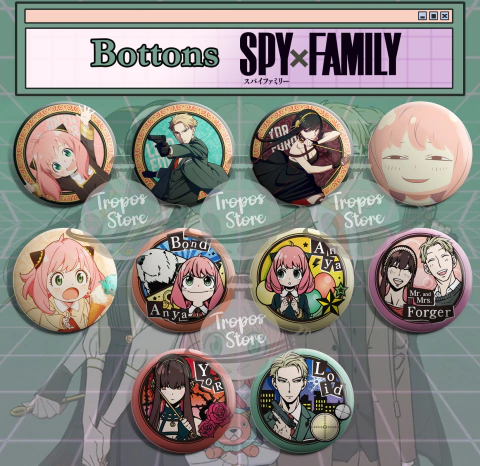 Bottons Anime Espião e Família