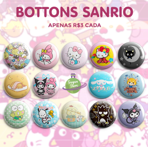 Bottons Fofos da Gatinha
