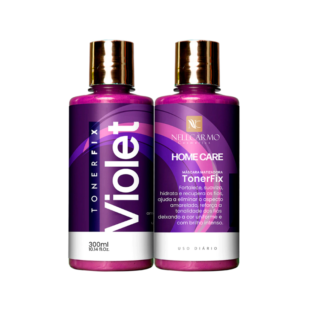 Kit Tonerfix Shampoo e Máscara Violet Nell Carmo 300ml