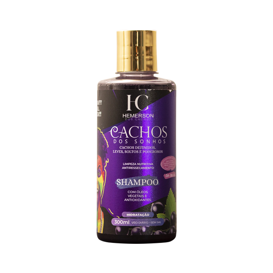Shampoo Cachos dos Sonhos - Hemerson dos Cachos - 300ml