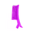 Clips Plástico Separador de Mechas Com Pente Pequeno - Roxo - comprar online