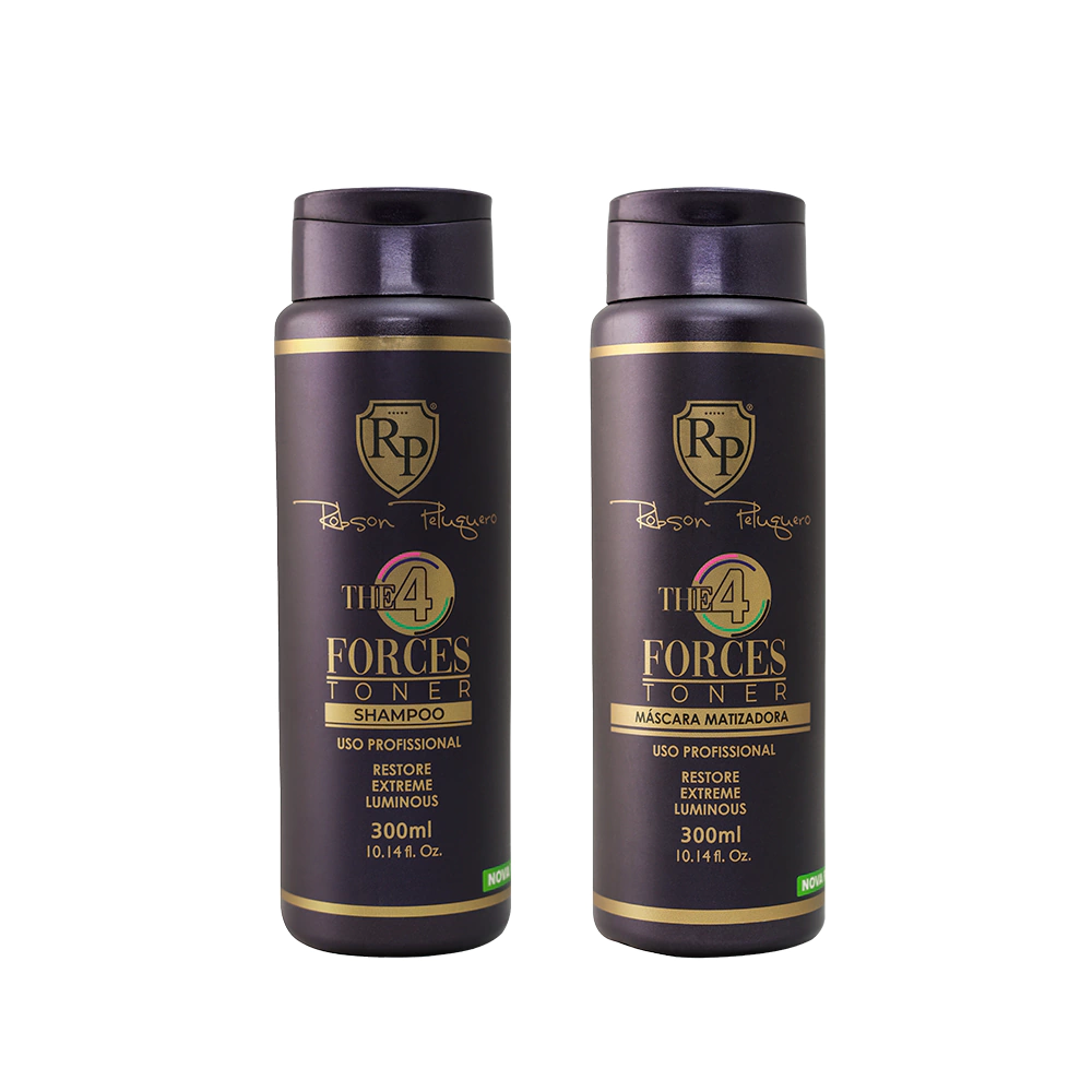Kit Matizador 4 Forces Shampoo E Máscara 300ml Robson Peluquero