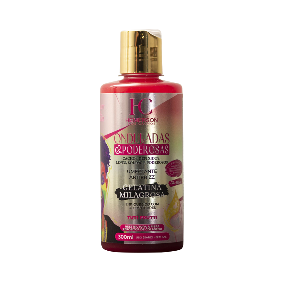 Gelatina Milagrosa Onduladas Poderosas - Hemerson dos Cachos - 300ml
