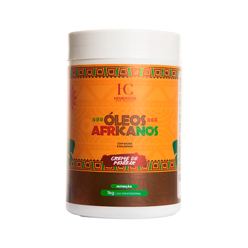 Creme de Pentear Oleos Africanos Hemerson dos Cachos - 1 Kg.