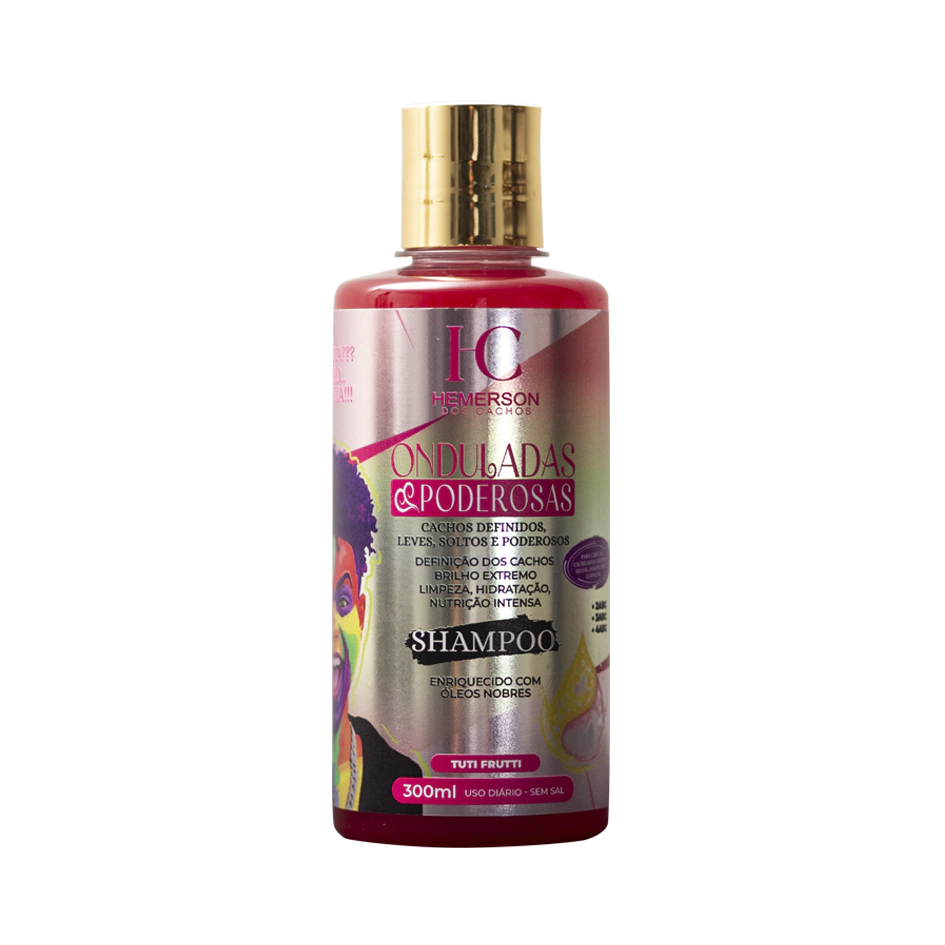 Shampoo Onduladas Poderosas - Hemerson dos Cachos - 300ml