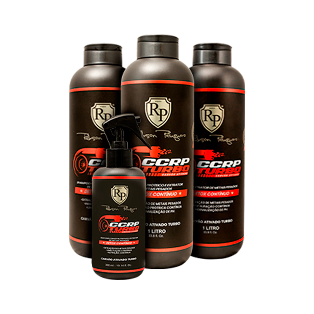 KIT CCRP TURBO CARVÃO ATIVADO PROFISSIONAL 1L - RP