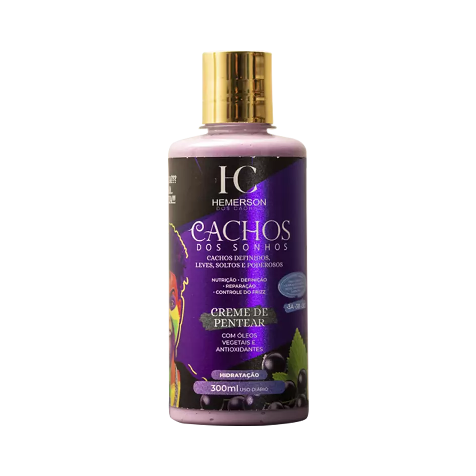 Creme de Pentear Cachos dos Sonhos - Hemerson dos Cachos - 300ml