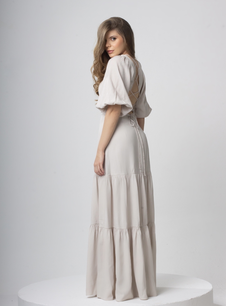 Vestido Sávia - Bege Claro na internet
