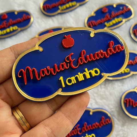 Princesas - Plaquinha Branca de Neve - comprar online