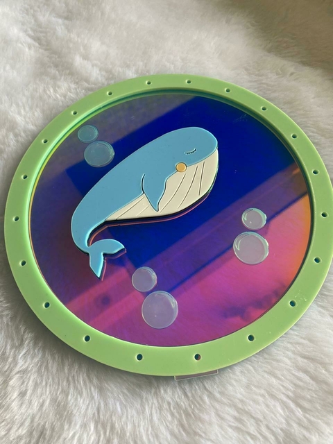Fundo do mar - Plano de fundo redondo com furo para led - comprar online