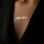 Colar personalizado com 1 com nome folheado a ouro 18k - comprar online