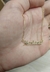 Colar personalizado com 1 com nome folheado a ouro 18k - Leila Folheados