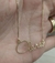 Colar personalizado com 1 com nome folheado a ouro 18k - loja online