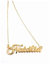 Colar personalizado com 1 com nome folheado a ouro 18k na internet