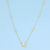 COLAR 60CM COM PINGENTE DE CORAÇÃO E ZIRCÔNIAS CRAVEJADAS FOLHEADO A OURO 18K - comprar online