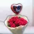 Buquê com 12 Rosas Vermelhas e Balão de Coração