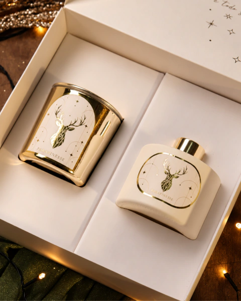 Caixa presente Lumière - Vela + Aromatizador