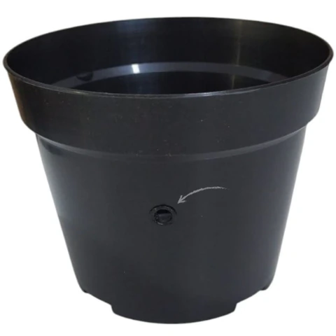 VASO PARA OVITRAMPA NOSLIMED PLÁSTICO PRETO 750 mL COM FURO LATERAL