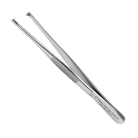 PINÇA ANATÔMICA DENTE DE RATO EM AÇO INOX