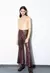 Pantalón FLARE ecocuero - MARRÓN - comprar online